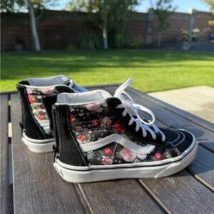 Vans Sk8-Hi Zip Garden Floral Shoes - Youth Size 3